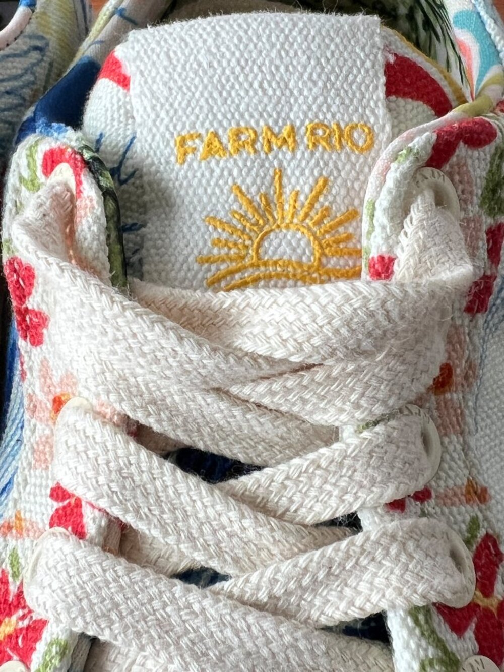 Farm Rio Copacabana Flatform Sneakers, Size 7.5, Excellent Condition! - Picture 8 of 13
